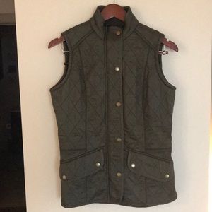 Barbor Women’s Quilted Gilet Vest - Olive